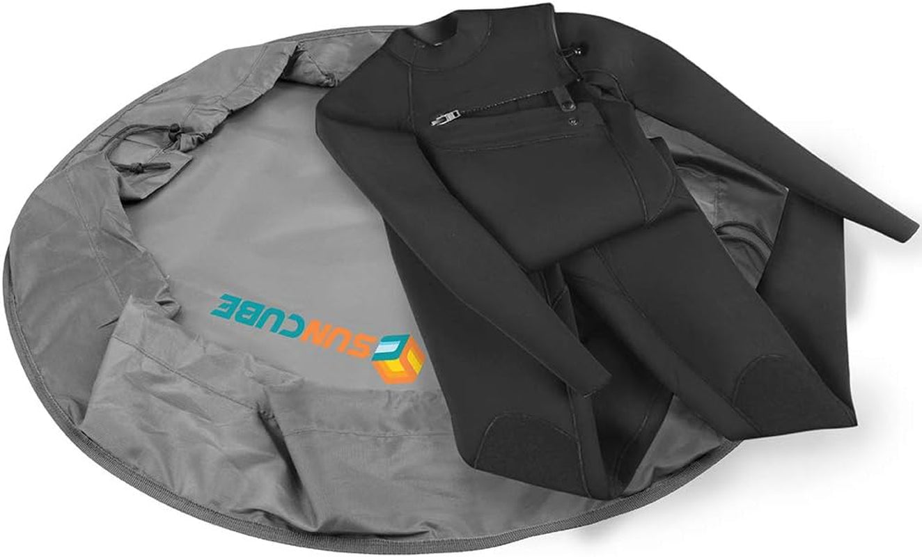 Wetsuit Changing Mat, Waterproof Surf Bag, Drawstring Wetsuit Bag, Surfing Accessories for Kayakers, Dry Bag for Beach, Durable Compact No Leak Mat for Scuba