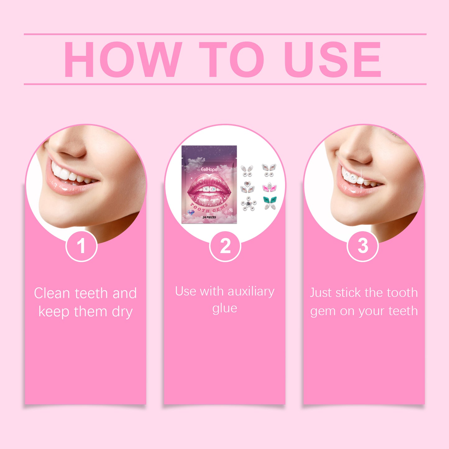 Crystal Dental Drill To Brighten Your Smile For A Long Time With Easy Use Of The Suitable Tooth Type Adhesive