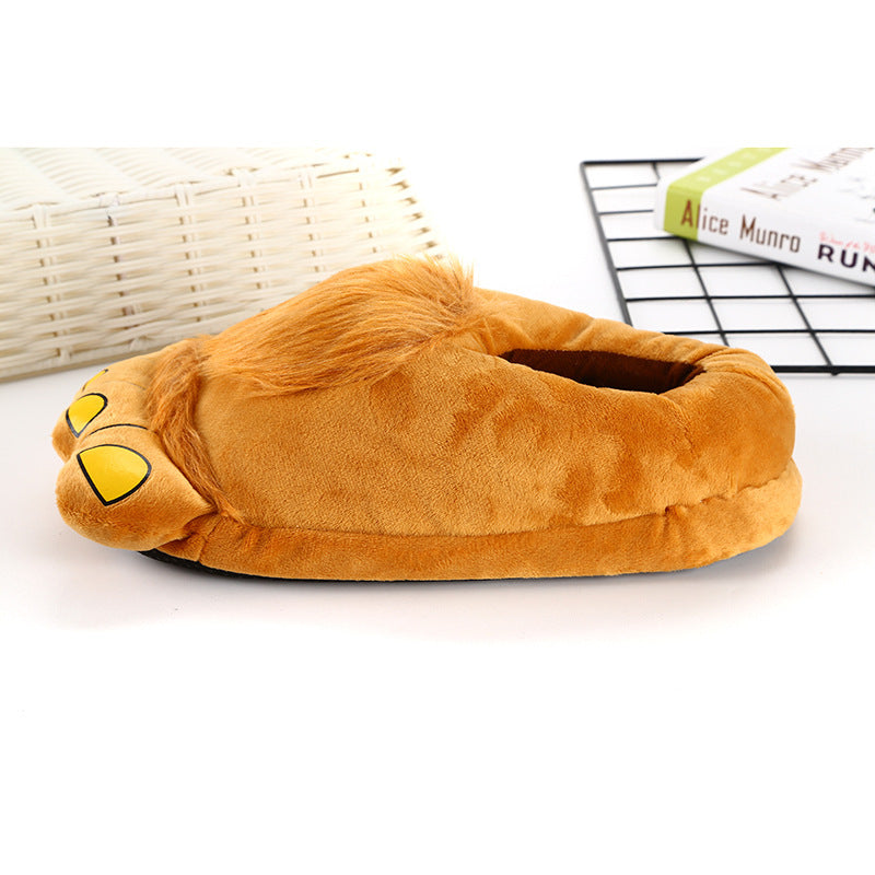 Big foot cotton slippers