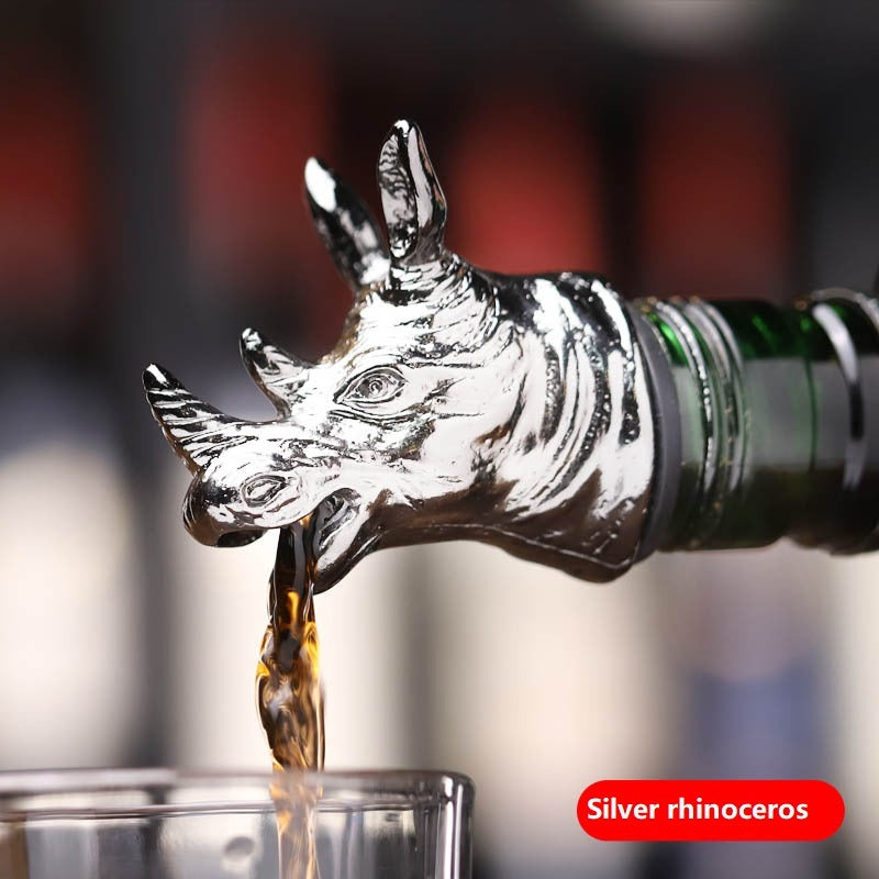 Zinc Alloy Wine Mouth Creative Animal Deer Head Wine Pourer