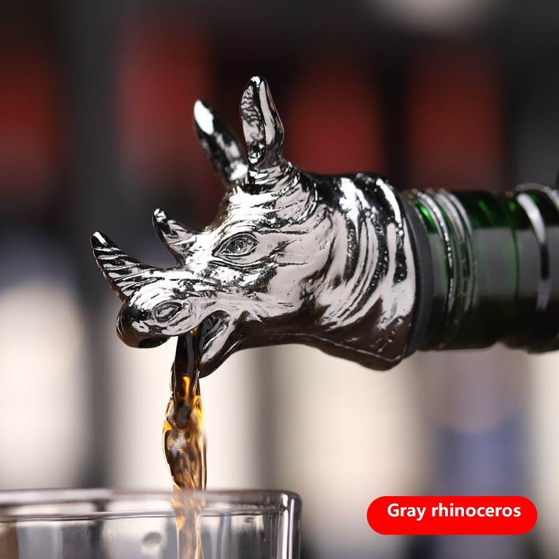 Zinc Alloy Wine Mouth Creative Animal Deer Head Wine Pourer