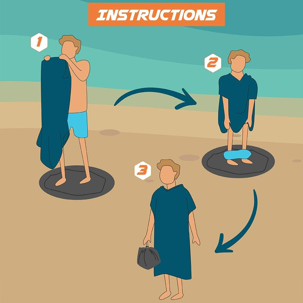 Wetsuit Changing Mat, Waterproof Surf Bag, Drawstring Wetsuit Bag, Surfing Accessories for Kayakers, Dry Bag for Beach, Durable Compact No Leak Mat for Scuba