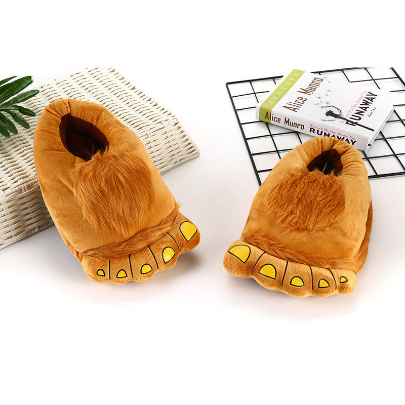Big foot cotton slippers