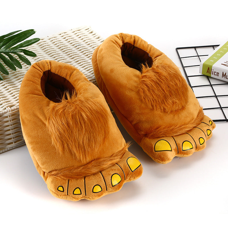 Big foot cotton slippers