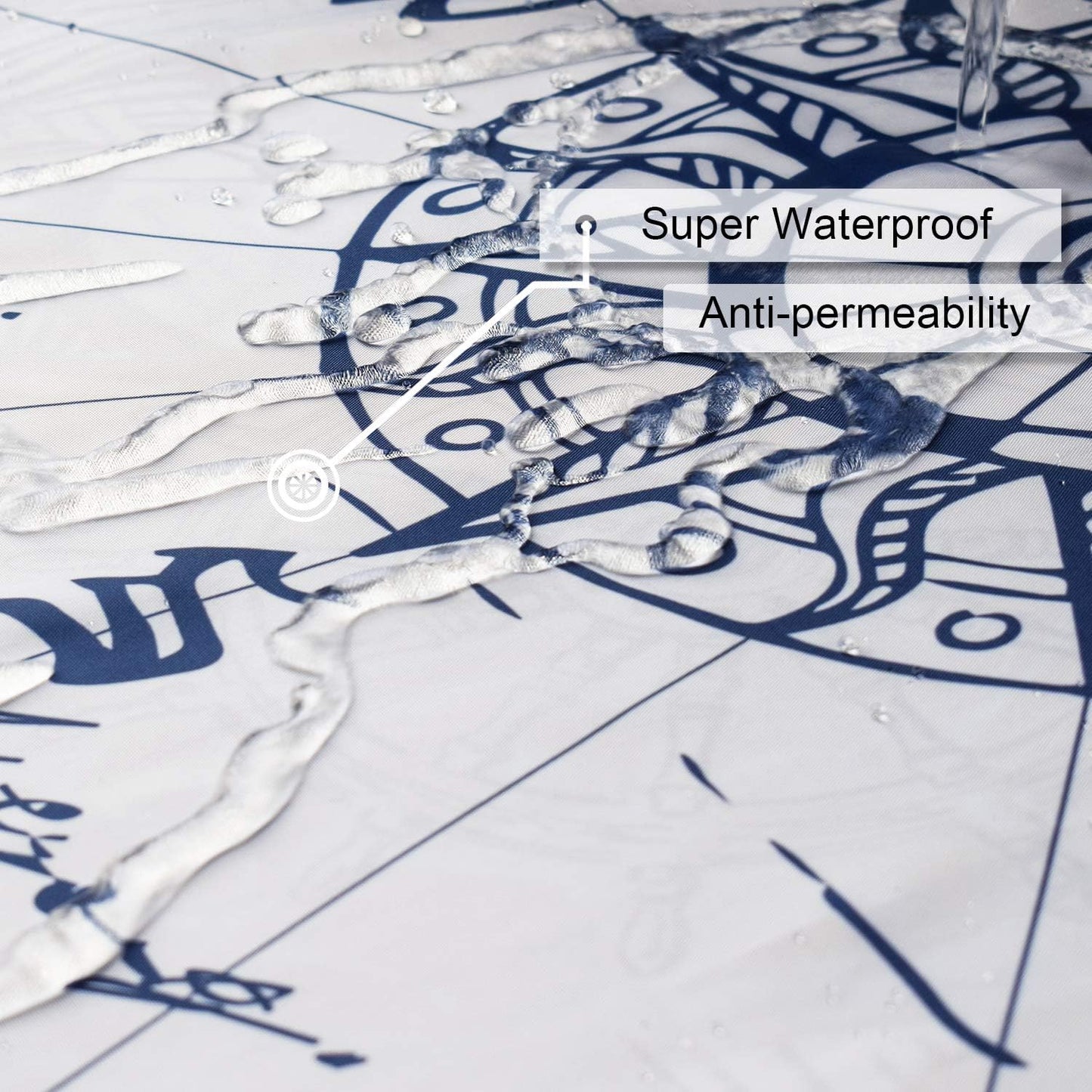 Nautical Octopus Shower Curtain – 72x72 Ocean Theme