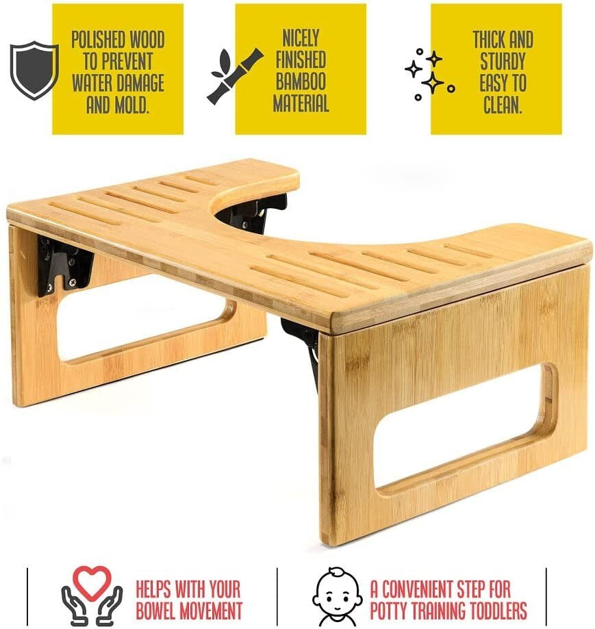 Toilet Stool, Potty Stool, Toilet Foot Stool Waterproof and Non Slip