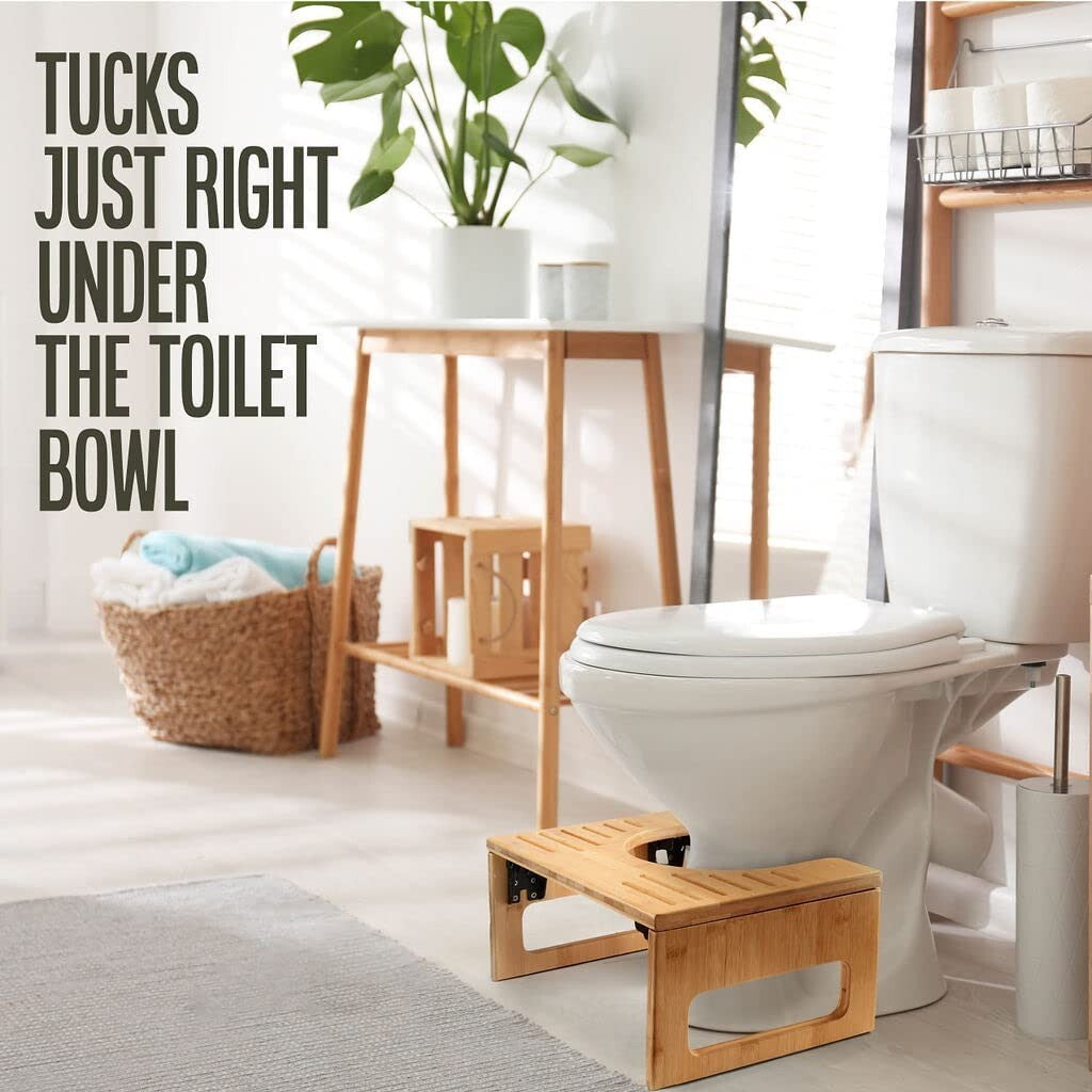 Toilet Stool, Potty Stool, Toilet Foot Stool Waterproof and Non Slip