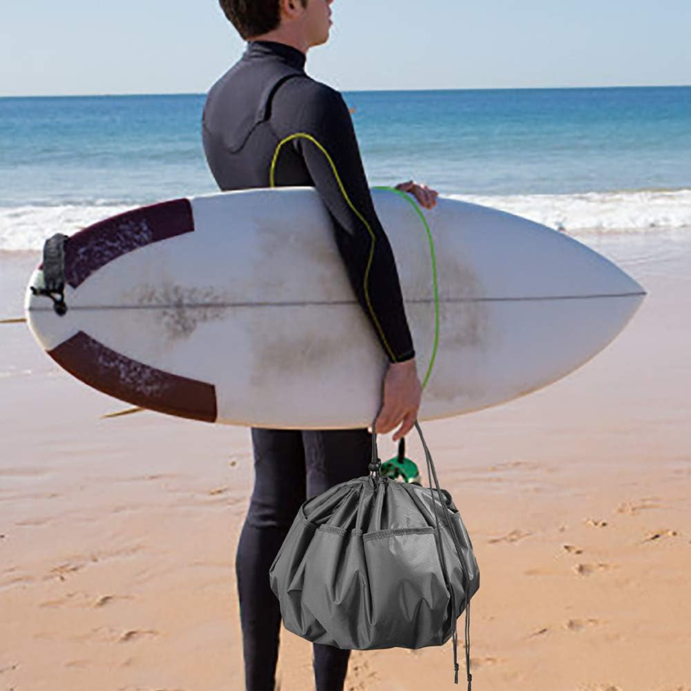 Wetsuit Changing Mat, Waterproof Surf Bag, Drawstring Wetsuit Bag, Surfing Accessories for Kayakers, Dry Bag for Beach, Durable Compact No Leak Mat for Scuba
