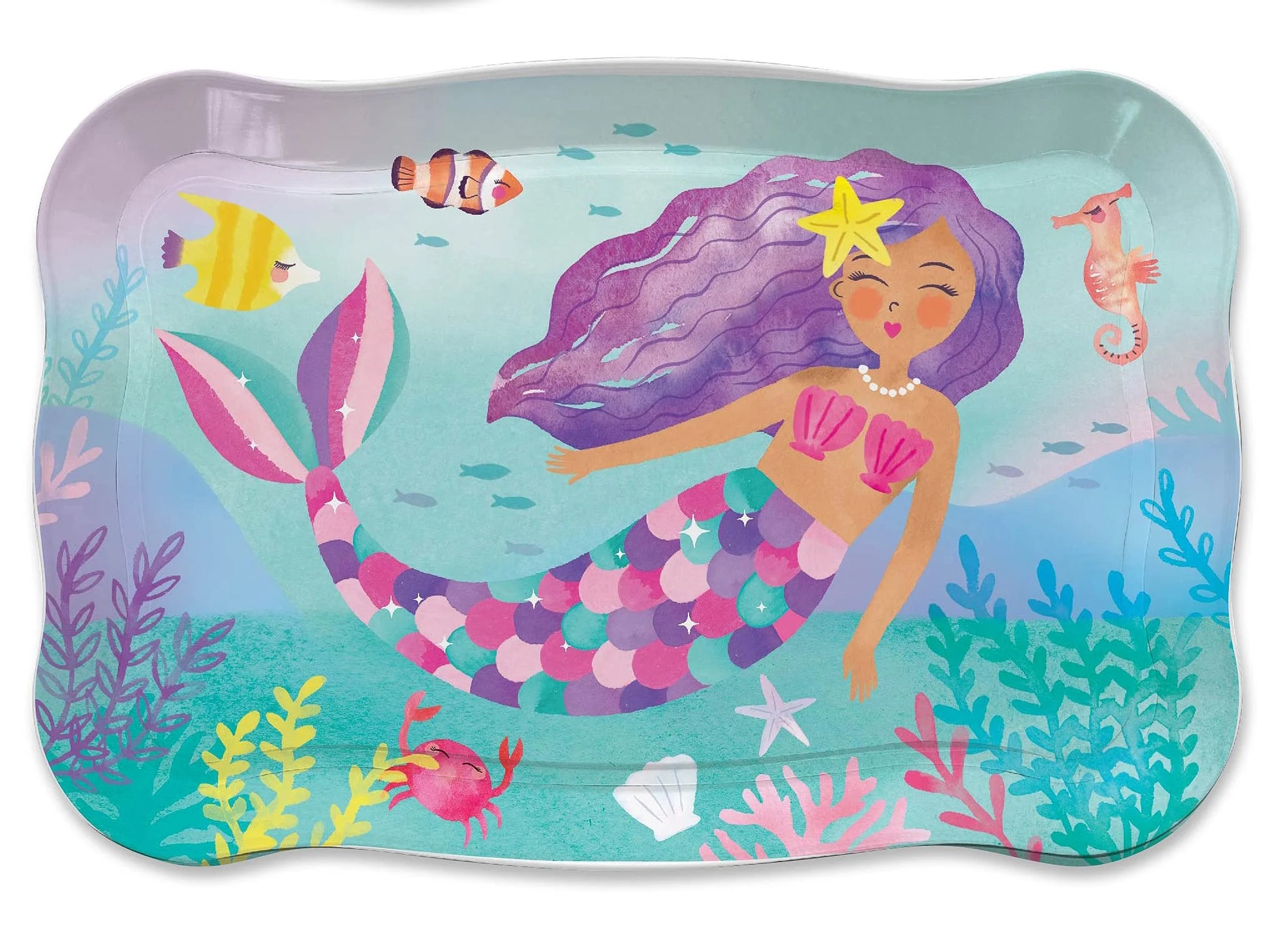 15 Piece Girls Pretend Toy Tin Tea Set Carrying Case Ballea