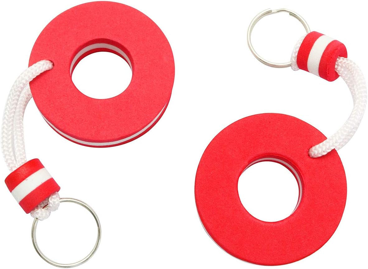 2PCS Floating Keyring, Water Buoyant Keychain, Safety Key Chain for Swimming Pool, Gym, Mall, Sauna